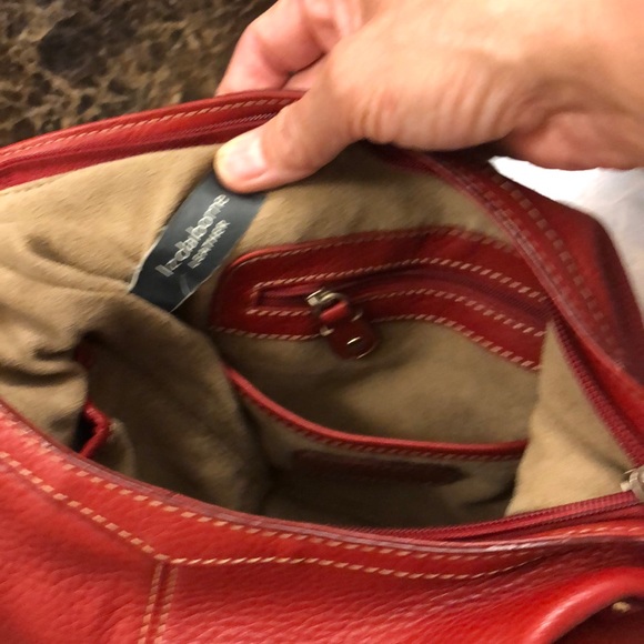 Red leather purse - Picture 5 of 7